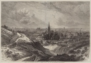 Encontro da Associação Britânica em Norwich, Vista da Cidade a partir de Mousehold Heath
